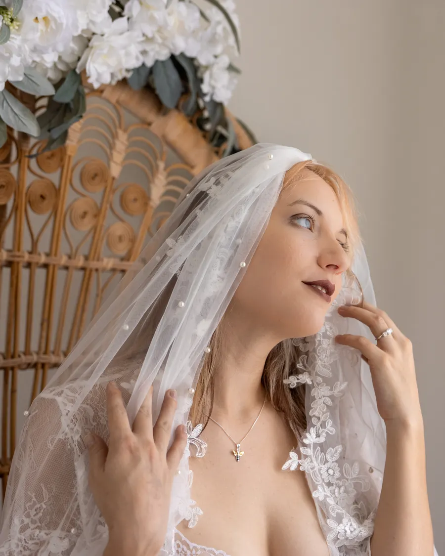 Bridal boudoir portrait