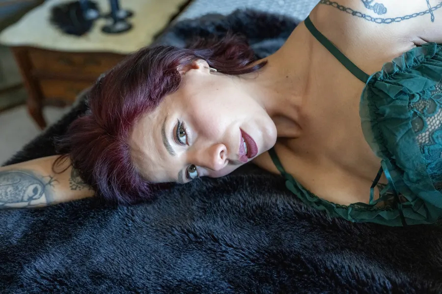 Boudoir portrait